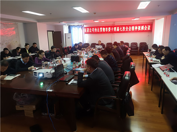 集团公司召开视频会议传达贯彻市委十四届七次全会精神